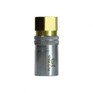 Coupleur À Clapet DN6 - Taraudé 1/4" Laiton - AISI420 - Joint Viton