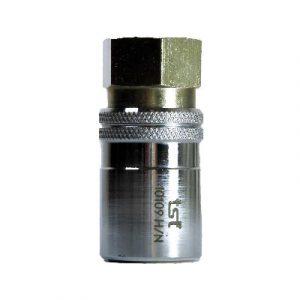 Coupleur À Clapet DN9 - Taraudé 3/8" Laiton - AISI420 - Nickelé - Joint Viton