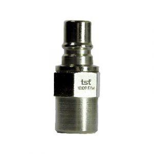 Embout À Clapet DN9 - Taraudé 1/4" Laiton Nickelé - Joint Viton