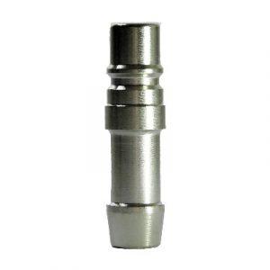 Embout Passage Libre DN9 Cannelé Tube Ø12 (15/32") Laiton Nickelé