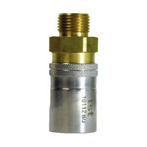 Coupleur À Clapet DN12 - Fileté 1/2" BSPP Laiton Nickelé - Joint Viton