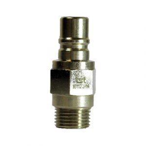 Embout À Clapet DN12 Filete 1/2" BSPP Laiton Nickelé - Joint Viton