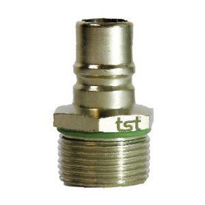 Embout À Clapet DN12 Filete 3/4" BSPP Laiton Nickelé - Joint Viton