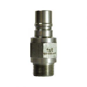 Embout À Clapet DN16 - Fileté 3/4" BSPP Laiton Nickelé - Joint Viton