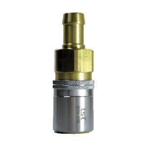 Coupleur À Clapet DN16 Cannelé Tube Ø19 (3/4") Laiton - AISI420 - Joint Viton