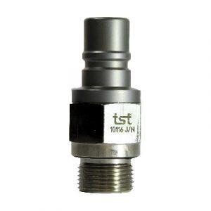 Embout À Clapet DN16 - Fileté 3/4"BSPP + Cone 60° Laiton Nickelé - Joint Viton