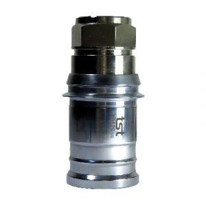 Coupleur À Clapet DN20 - Taraudé 3/4" Laiton - AISI420 Nickelé - Joint Viton