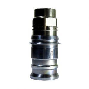 Coupleur À Clapet DN25 - Taraudé 1" Laiton Nickelé - AISI420 - Joint Viton
