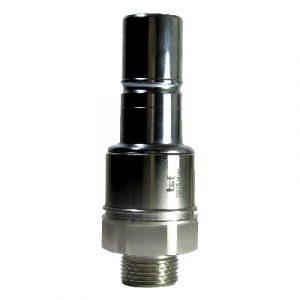 Embout À Clapet DN25 - Fileté 1" BSPP + Cône 60° AISI420 - Joint Viton