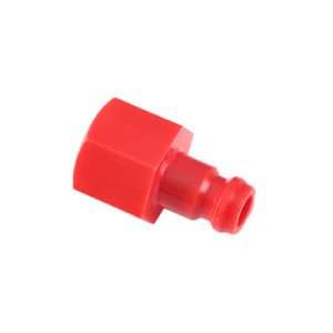 Embout DN5 - Taraudé 1/4" - Acétal Rouge - Sachet de 25 Pièces