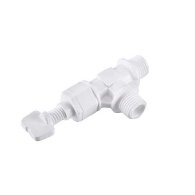 Vanne Régulation À Pointeau Filetée 1/4" Polypropylène Renforcé Blanc - Sachet de 25 Pièces 1 Vanne Régulation À Pointeau Filetée 1/4" Polypropylène Renforcé Blanc - Sachet de 25 Pièces