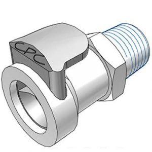 Coupleur CPC Colder A Clapet En Acétal DN 6.4 Fileté 3/8'' BSPT Conique