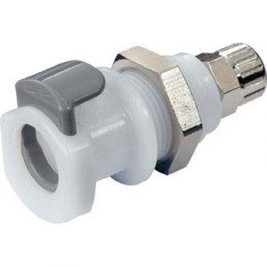 Coupleur CPC Colder A Clapet En Acétal Traversée De Cloison. À coiffe 4X6 mm -
