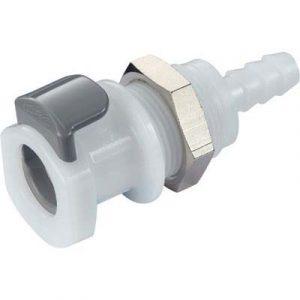 Coupleur CPC Colder A Clapet Acétal Cannelé Traversée De Cloison D 6.4 mm