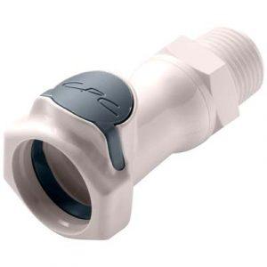 Coupleur CPC DN 13.2 À clapet Fileté 1/2"NPT en Polysulfone - Bag 10