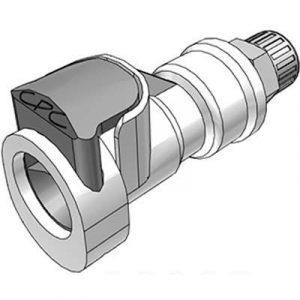 Coupleur CPC Colder Tout Acétal A Clapet À coiffe 4X6 mm