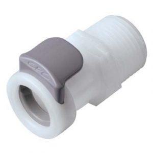 Coupleur CPC Colder Tout Acétal DN 6.4 Fileté 3/8'' BSPT Conique
