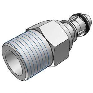 Embout CPC Colder A Clapet Fileté 3/8" NPT Polypropylène