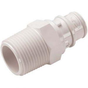 Embout CPC DN 13.2 Passage Libre Fileté 3/4"NPT en Polysulfone - Bag 10