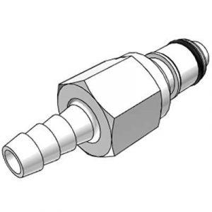 Embout CPC Colder Tout Acétal A Clapet Cannelé D 6.4 mm
