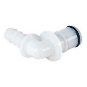 Embout CPC Colder Tout Acétal A Clapet Coudé Cannelé D 6.4 mm
