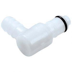 Embout CPC Colder Tout Acétal A Clapet Coudé Cannelé D 9.5 mm