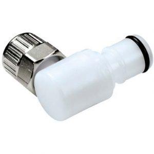 Embout CPC Colder Tout Acétal Sans Clapet Coudé À coiffe 6.4X9.5 mm