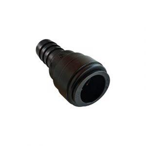 Raccord Instantané Ø22 mm Cannelé Ø3/4" Acétal Noir - Norme ACS pour l'eau potable - la boite de 1 pièces
