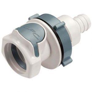 Coupleur -DN 9.6mm -Traversée de Cloison - Cannelé D12.7 Intérieur Polysulfone - Bag 10 -