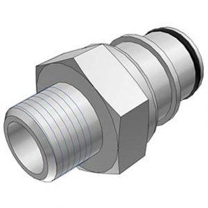 Embout -DN 9.6mm - Fileté 3/8" NPT Polysulfone - Bag 10 -