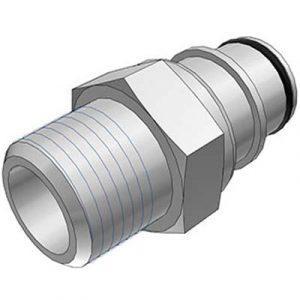 Embout -DN 9.6mm - Fileté 1/2" NPT Polysulfone - Bag 10 -