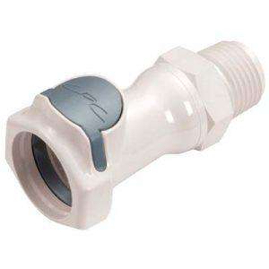 Coupleur -DN 9.6mm - A Clapet Fileté 1/2" NPT Polysulfone - Bag 10 -