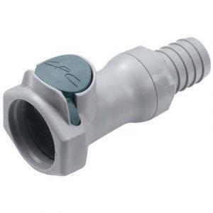 Coupleur -DN 9.6mm - A Clapet Cannelé D 15.9 Intérieur Polypropylène -Bag 10 -