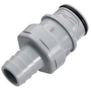 Embout -DN 9.6mm - A Clapet Cannelé D 12.7 Intérieur Polypropylène - Bag 10 -