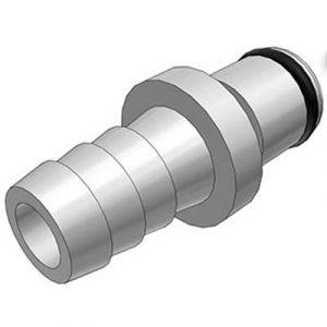 Embout - DN 6.4 -Cannelé Pour tube 9.5mm En Laiton Chromé - Bag 10