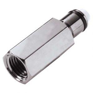 Embout - DN 6.4 - Taraude 1/4" NPT En Laiton Chromé - Bag 10