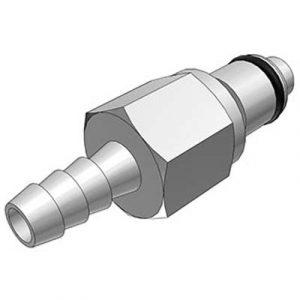 Embout - DN 6.4 - À Clapet Cannelé Pour tube 6.4mm En Laiton- Bag 10