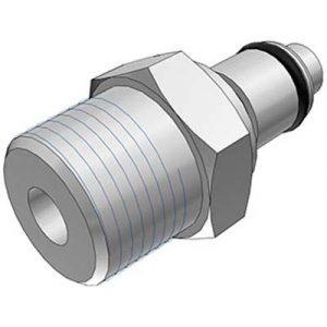 Embout - DN 6.4 - À Clapet Fileté 3/8" BSPT En Laiton Chromé - Bag 10