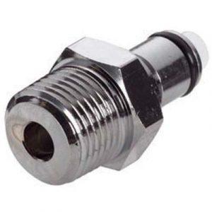 Embout - DN 6.4 - À Clapet Fileté 3/8" NPT En Laiton Chromé - Bag 10