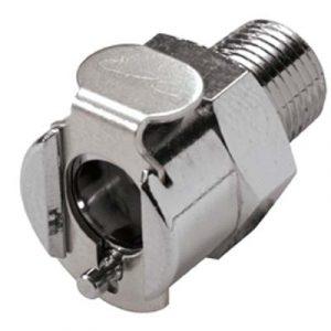 Coupleur CPC - DN 3.2- Fileté 1/8"NPT  En Laiton Chromé - Bag 10