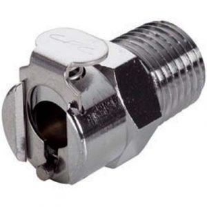 Coupleur CPC - DN 3.2- Fileté 1/4"NPT  En Laiton Chromé - Bag 10