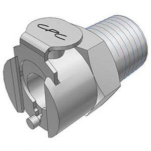 Coupleur CPC - DN 3.2- À Clapet Fileté 1/4"NPT  En Laiton Chromé - Bag 10