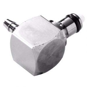 Embout CPC - DN 3.2- À Clapet Coudé  Cannelé D 3.2mm Int Laiton -Bag 10