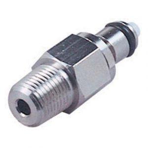 Embout CPC - DN 3.2- À Clapet Fileté 1/8" NPT En Laiton Chromé -Bag 10