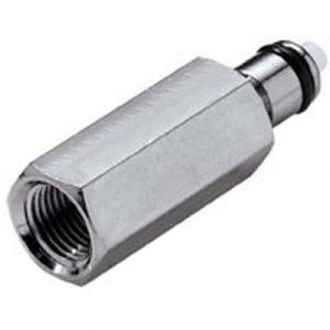 Embout CPC - DN 3.2- À Clapet Taraudé  1/8" NPT En Laiton Chromé -Bag 10