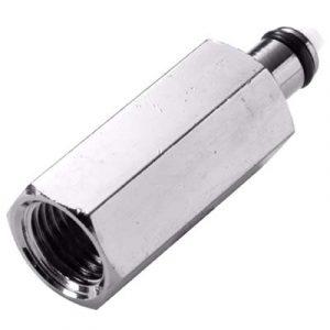 Embout CPC - DN 3.2- À Clapet Taraudé  1/4" BSPP En Laiton Chromé -Bag 10