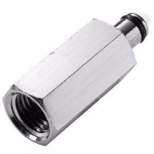 Embout CPC - DN 3.2- À Clapet Taraudé  1/4" NPT En Laiton Chromé -Bag 10