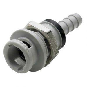 Coupleur CPC Zéro Goutte Cannelé. 3.2 mm - Traversée de Cloison- Polypropylène- Bag 25 -