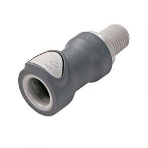 Coupleur CPC Zéro Goutte Fileté 1/4''NPT Polypropylène Gris - Bag 25 -
