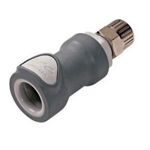 Coupleur CPC Zéro Goutte À Coiffe 6.4X 9.5mm Polypropylène Gris - Bag 25 -